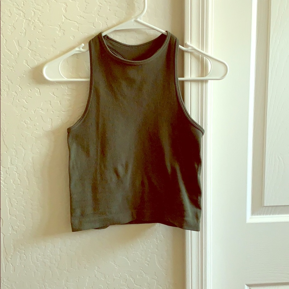 High neck crop top